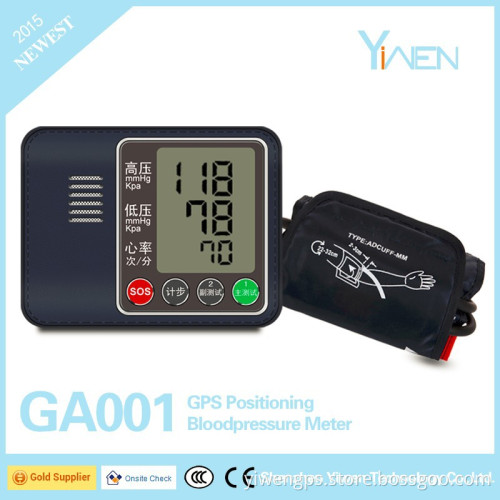 Elder Use GPS Tracking Data Auto upload Smart Step Calculation SOS Blood Pressure Monitor with Cloud Storage & Android/IOS APP